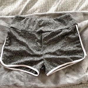 Ruched athletic shorts